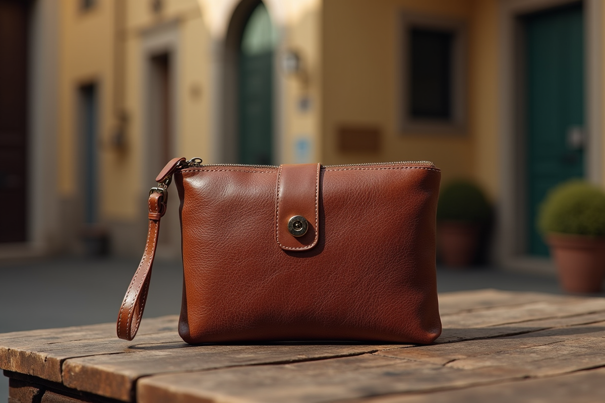 pochette cuir