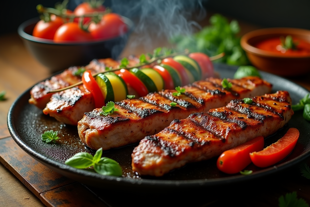 plancha légumes