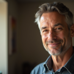 Portrait d'un homme charismatique confiant et approachable