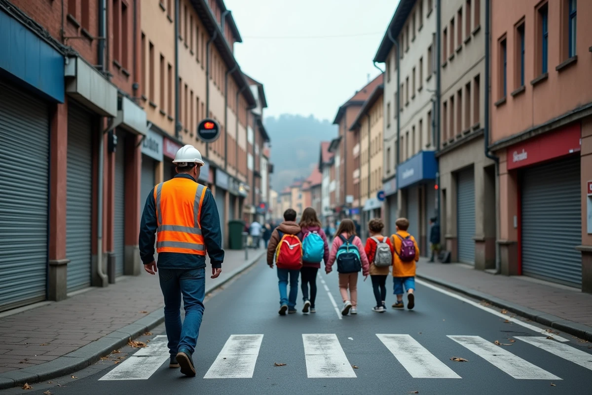 Contraste urbain à Strasbourg entre les immeubles de logements sociaux du périphérique et l'architecture alsacienne traditionnelle